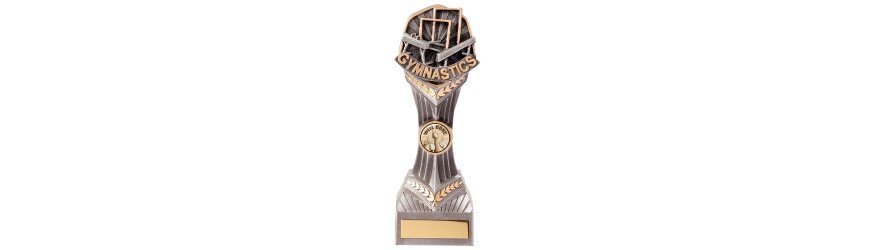 FALCON GYMNASTICS RESIN TROPHY - 4 SIZES - 14CM - 24CM FALCON GYMNASTICS RESIN TROPHY - 4 SIZES - 14CM - 24CM